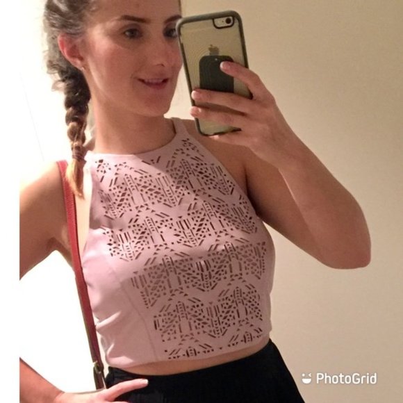 Parker halter style cropped leather top - Picture 15 of 17